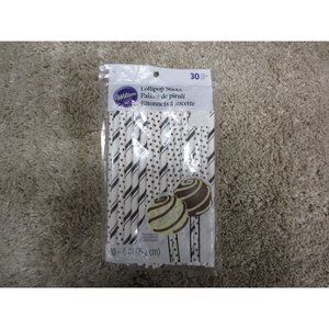 WILTON LOLLIPOP STICKS NEW IN PACKAGE 30 IN PACK